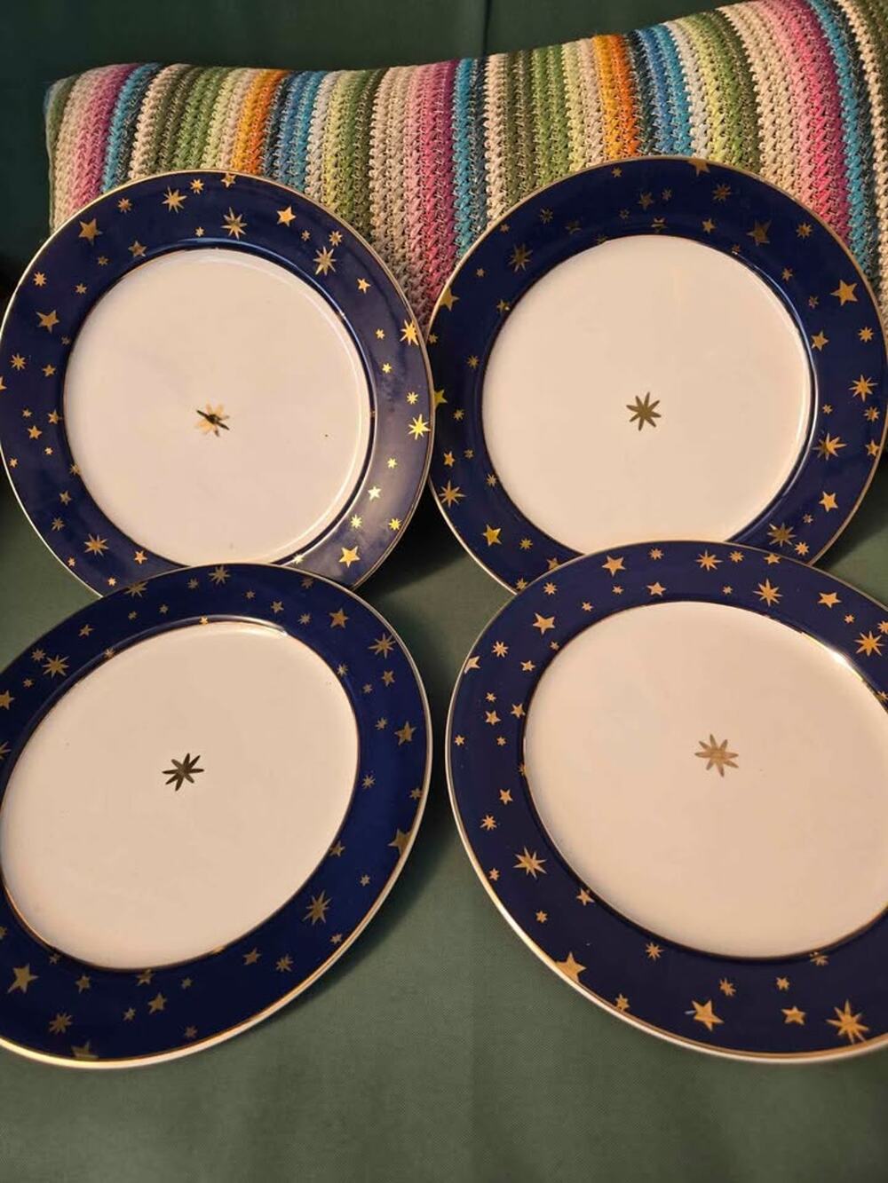Sakura Galaxy Fine Porcelain Plates - Set of 4
